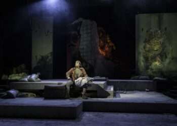 Bengal Tiger at the Baghdad Zoo production photos taken on the 8th December 2025 at the Young Vic London