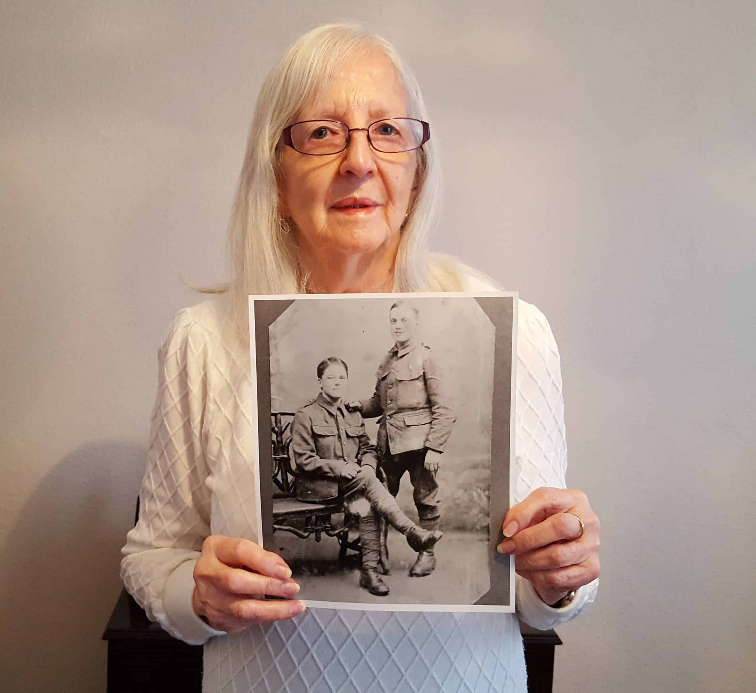 Eileen Ray with her uncles Frederick and Edwin
