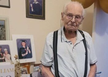 Mr. William Henning (pictured at home), a born and bred Southwark boy and former WW2 aircraft engineer.
