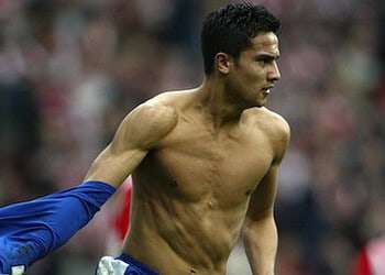 Tim Cahill celebrates. Photo: Action Plus