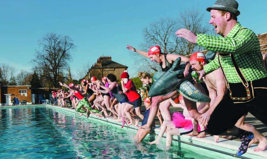 Fundraisers jumping into Brockwell Lido