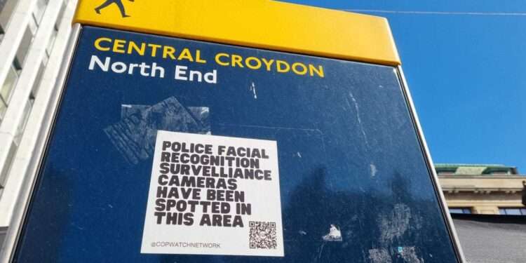 Campaigners and locals have criticised the apparent lack of clear warning when facial recognition cameras are being used Credit: Harrison Galliven