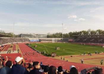 CGI of the Athletics Stadium. Credit: GLA.