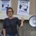 Dr Noonan-Gunning advocating at a protest. Credit: Sharon Noonan-Gunning