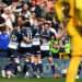 Millwall celebrate after George Saville scored during their 1-0 win against Swansea City on April 26, 2025. Image: Millwall FC