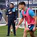 Joe Edwards took training for the first time on Tuesday. Image: Millwall FC