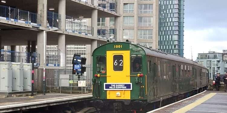 The 60116 Mountfield passing through Elephant and Castle station. Credit: Henry Long