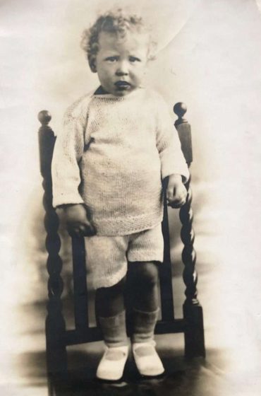 Derek Kinrade, pictured in May 1931, aged one year and seven months