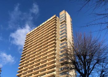 Maydew House stripped and ready to demolish