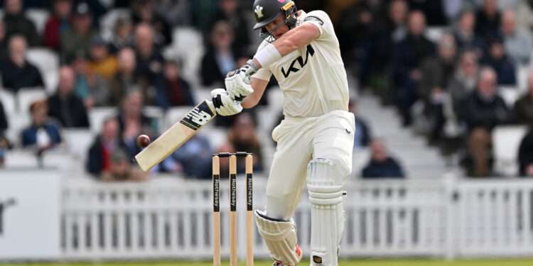 Jamie Smith against Leicestershire at The Kia Oval in April 2026. Image: Keith Gillard