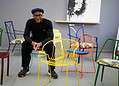 The Repair Shop's Jay Blades unveils upcycled chairs created for the London Square Community Garden