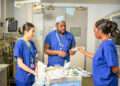 Nurses researching for King's College London. Credit: KCL