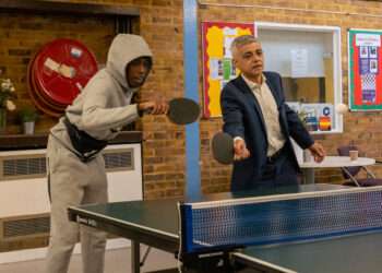 Sadiq Khan playing table tennis
Credit: London Labour/City Hall