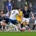 Marlon Pack scores the third goal in Portsmouth's 3-1 win at The Den in February 2026. Image: Keith Gillard