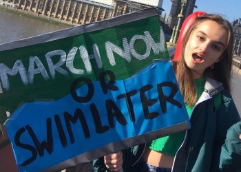 Ruby, a passionate climate justice campaigner, pictured on Westminster Bridge. Image: Family handout