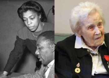 Left: Una Marson with Learie Constantine; Right: Helene Aldwinckle