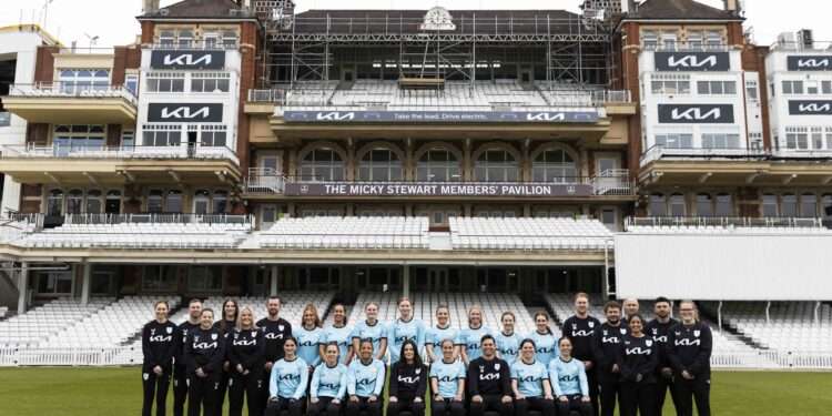 The new Surrey Women's players at The Kia Oval (Photo by Ben Hoskins/Getty Images for Surrey CCC)