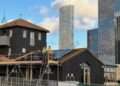 SOLAR PANELS being installed at Surrey Docks Farm, funded through Southwark Community Energy Fund and financed through Southwark Green Investment 3. Photo Credits: Southwark Council.