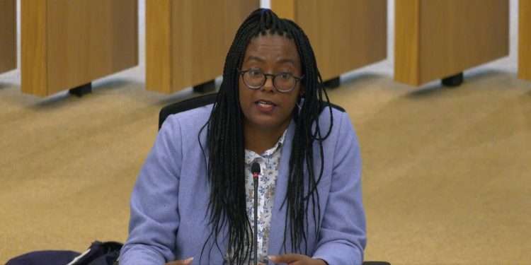 Syreeta Robinson Gayle, of Barratt London. Photo from London Assembly webcast
