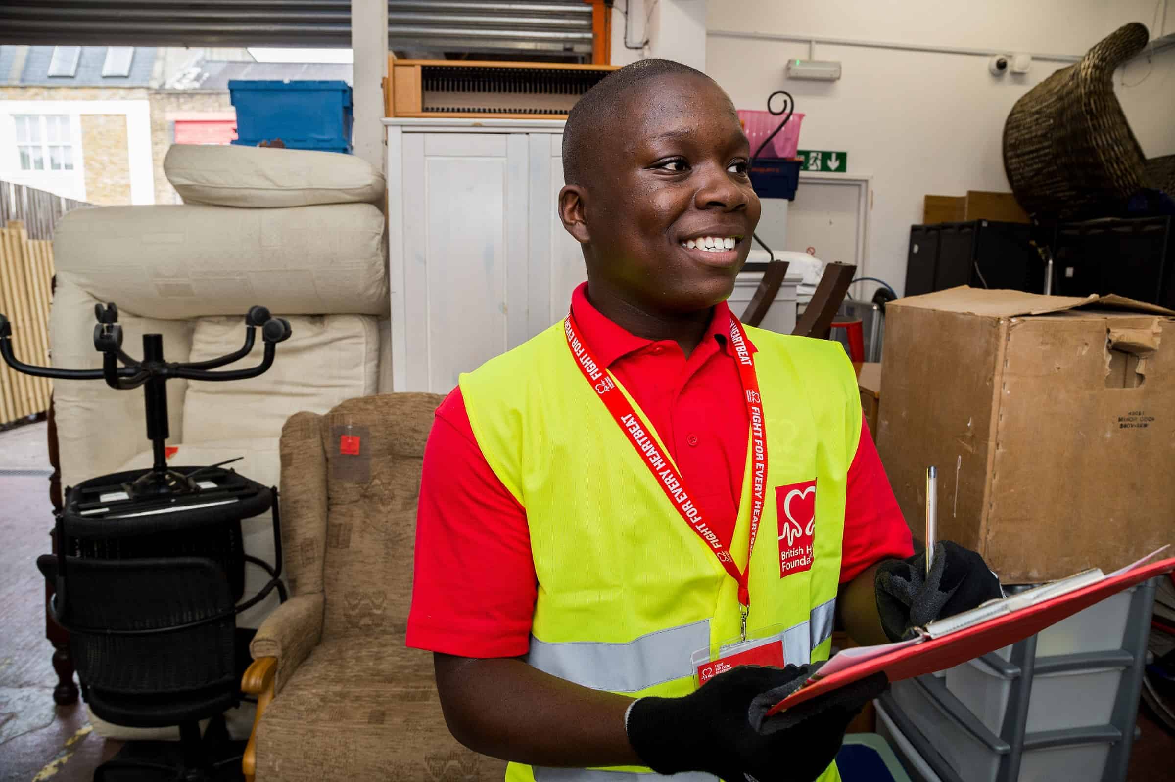 Troy,18, from Brixton. Photo provided by British Heart Foundation.