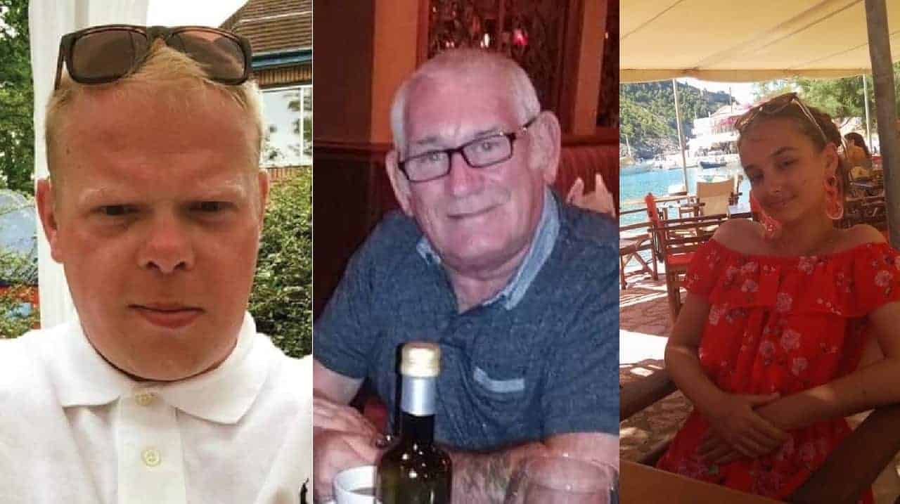 Terry Coakley, Andy Shelley and Ruby Fuller