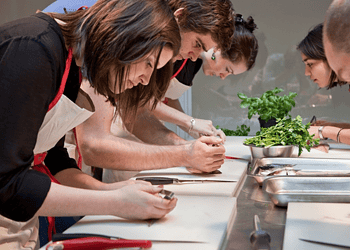 Cooking class stock image