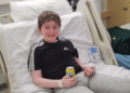 Kyle, in hospital.