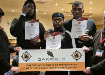 From left: Terry Pearson, Rasheed Odumosu, David Fabunmi, Micah Paul and Jimmy Moore