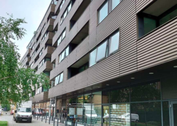 Printworks is a nine-story residential development situated at 22 Amelia Street. Image: Southwark Planning Documents