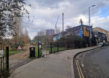 The site, by the Southampton Way to Burgess Park, is currently used as a scrapyard and a car wash.  Credit - Donnachadh McCarthy
