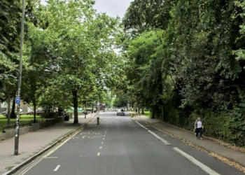 The proposal is to close part of Peckham Rye to cars (pictured).  Credit - Google