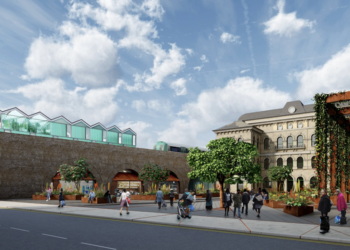 CGI of what Peckham Rye Station Square will look like once redevelopment is complete.