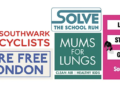 The hustings have been organised by local transport groups: Southwark Cyclists, Southwark Living Streets, Fare Free London, Mums for Lungs and Solve the School Run.