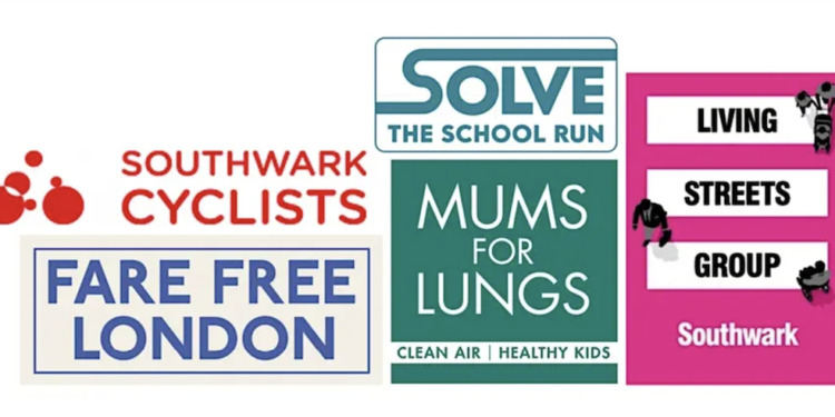 The hustings have been organised by local transport groups: Southwark Cyclists, Southwark Living Streets, Fare Free London, Mums for Lungs and Solve the School Run.
