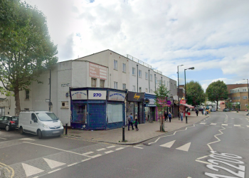 Social media footage showed smoke appearing to billow from above Blue Anchor Radio Cars. Image: Google