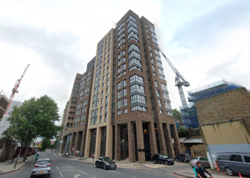 Two blocks in Bermondsey are meant to provide both student and affordable housing under the original planning permission. Image: Google