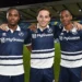 Sheldon Kendall, Ra'ees Bangura-Williams and Alfie Massey after Millwall's 3-0 win against Dagenham & Redbridge on January 13, 2025. Alex Neil handed Bangura-Williams and Kendall their debuts. Image: Millwall FC
