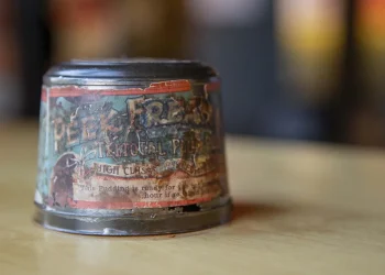 The worlds oldest Christmas pudding. Credit: National Museum of the Royal Navy